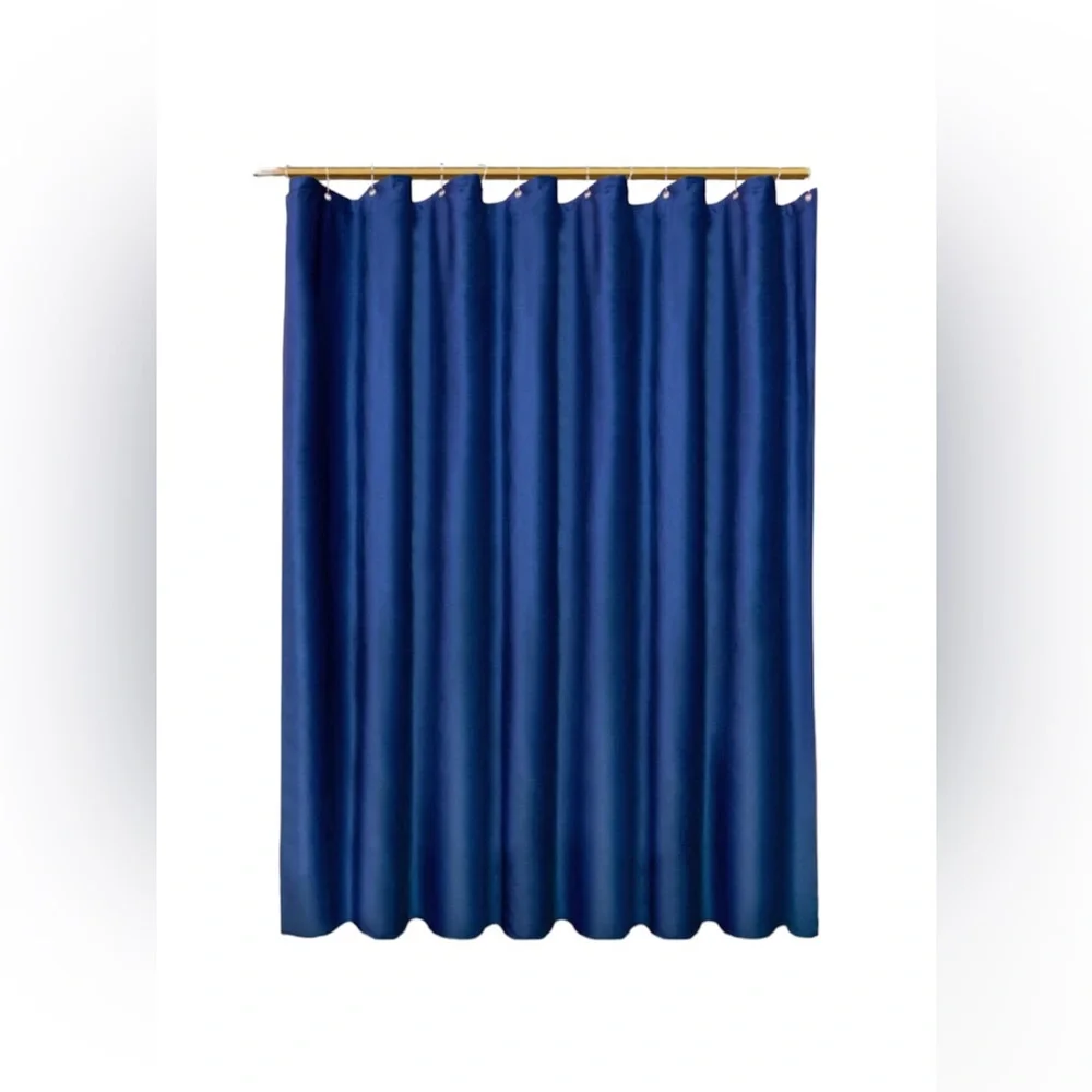 NWOT Blue velvet shower curtain